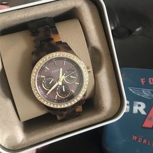 NWT Tortoise Fossil Watch